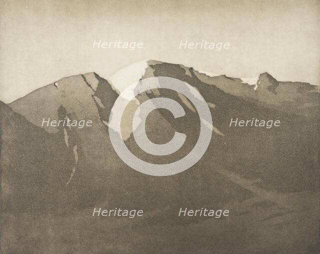 Early Morning in the Alps, Late 17th or early 18th century. Creator: Alfred Hartley.