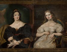 Portrait of Two Women, 1828. Creator: Antoni Gizinski.