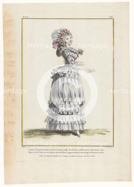 Gallery of French Fashions and Costumes, 1785, aaa. 285: The beautiful and elegant Suzan (...), 1785 Creator: Pierre-Charles Baquoy.