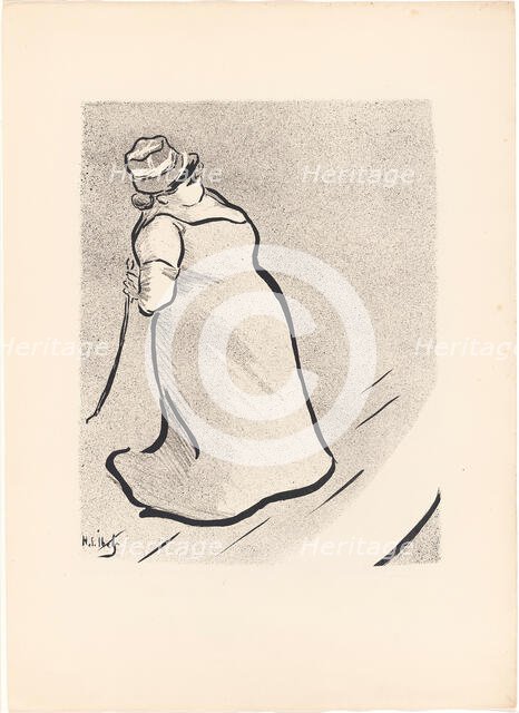 Jeanne Bloch, from Le Café-Concert, 1893. Creator: Henri-Gabriel Ibels.