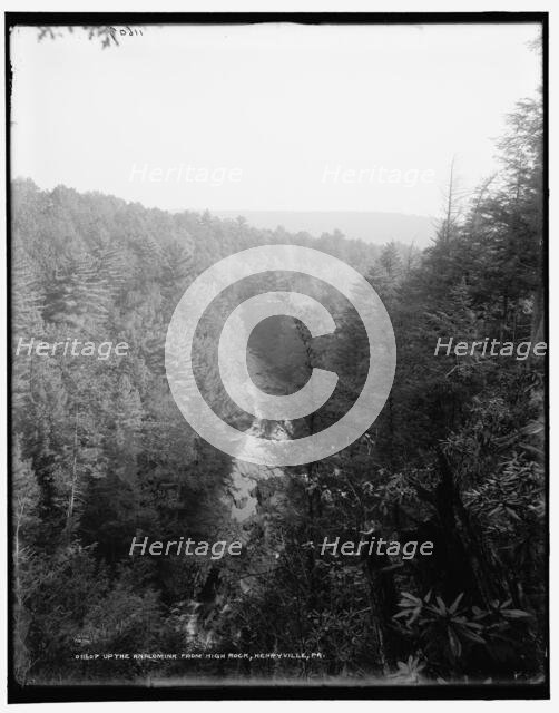 Up the Analomink from high rock, Henryville, Pa., between 1890 and 1901. Creator: Unknown.