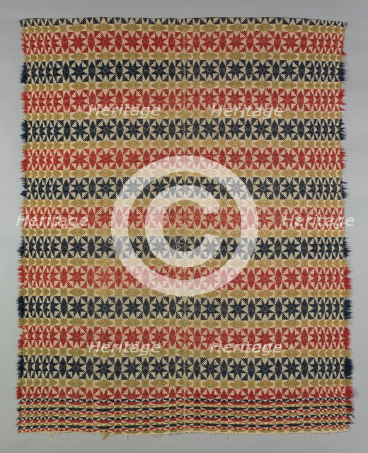 Coverlet, Pennsylvania, 1820/40. Creator: Unknown.