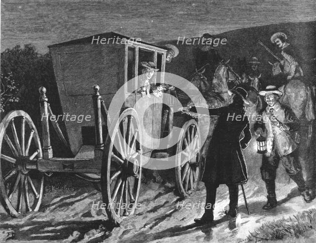 ''"Urith: A Tale of Dartmoor", By S. Baring Gould, M. A.; "Are you aware that the boot-flap behind i Creator: Frank Dadd.