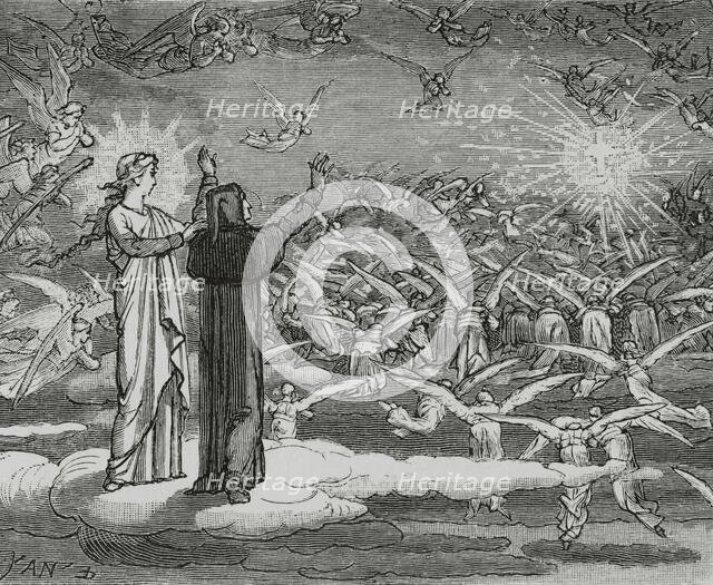 The Divine Comedy, (1307-1321): The Paradise, 1888. Creator: Jean Edouard Dargent.