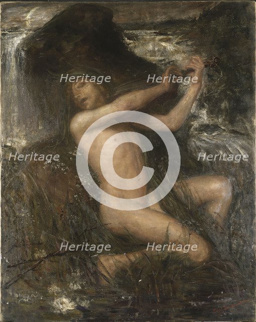 Neck (Näcken), 1882. Artist: Josephson, Ernst (1851-1906)