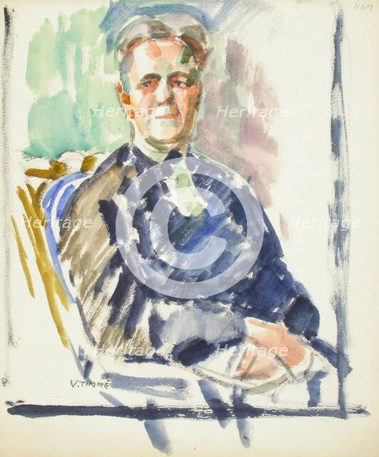 Sketch for a Portrait, c1910s. Creator: Verner Thome.