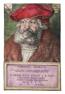 Portrait of  Frederick III, Elector of Saxony (1463-1525), 1524. Creator: Dürer, Albrecht (1471-1528).