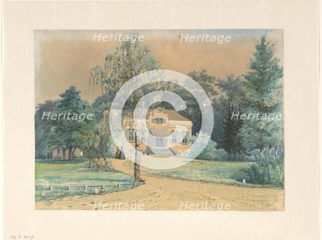 Exterior view of Het Kleine Loo, 1860. Creator: Jan Gerard Smits.