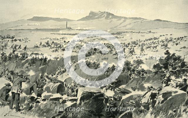 'The Ambuscade at Koornspruit: A Critical Moment', 1900, (1901). Creator: Frederic de Haenen.