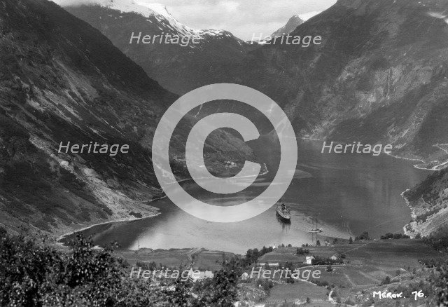 Merok, Geirangerfjord, Norway, 1929. Artist: Unknown