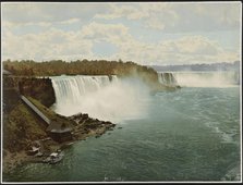 Niagara Falls from Steel Arch Bridge, c1900. Creator: William H. Jackson.