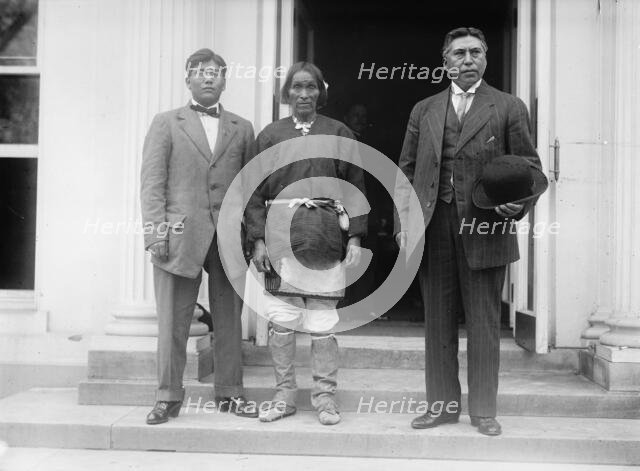 Chief Yukeoma, center, 1911. Creator: Harris & Ewing.