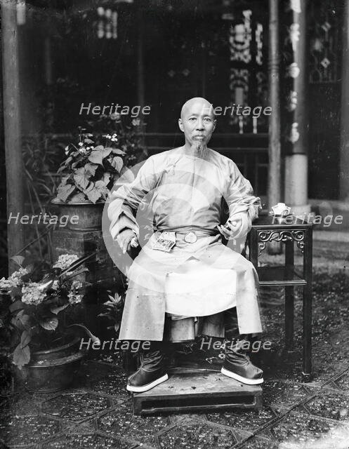 Ruilin, the governor of Guangdong and Guangxi, Qing China, 1869-1871. Creator: John Thomson.