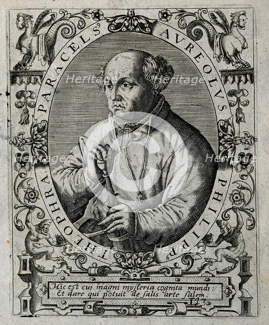 Philippus Theophrastus Aureolus Bombastus von Hohenheim (Paracelsus), 1645. Creator: Bry, Theodor de (1528-1598).