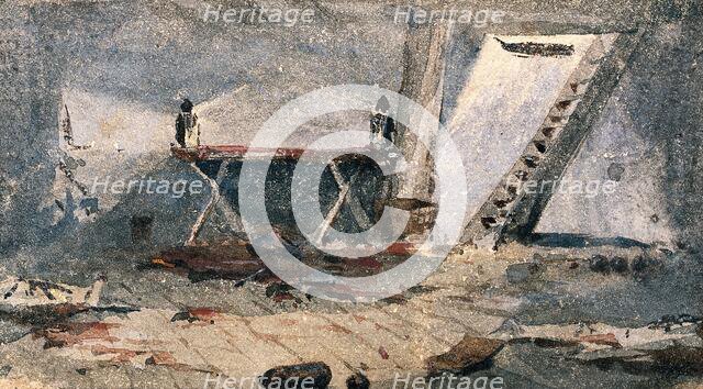 Cap-Haitien, Haiti: the surgery of HMS Bulldog, 23rd Oct 1865. Creator: Edward Lawton Moss.