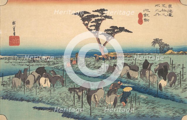 Chiriu, Station No. 40, ca. 1834., ca. 1834. Creator: Ando Hiroshige.