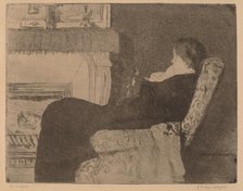 Before the Fireplace (No. 1), c. 1882. Creator: Mary Cassatt.