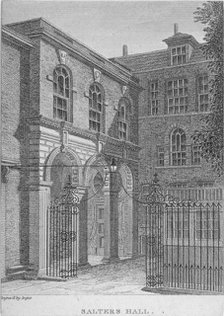 View of Salters' Hall, St Swithin's Lane, City of London, 1800. Artist: William Angus