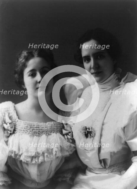 Stevenson sisters - daughters of Adlai Ewing Stevenson, between c1890 and c1910. Creator: Frances Benjamin Johnston.