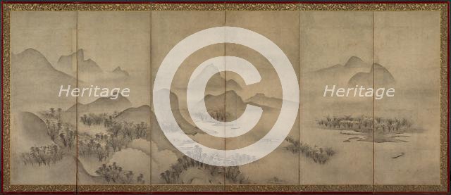 Moonlit Landscape (one of a pair), late 1500s. Creator: Unknown.