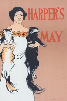 Affiche américaine pour la Revue "Harper's Magazine". Numéro de Mai 1897., c1898. Creator: Edward Penfield.