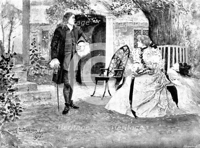 Mr. Henry James's new play, "Guy Domville," at the St. James's Theatre, 1895. Creator: George Meisenbach.