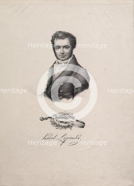 Portrait of the violinist and composer Karol Lipinski (1790-1861), 1828. Creator: Anonymous.