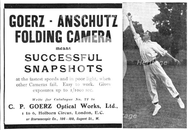 Goerz-Anschutz Folding Camera means Successful Snapshots, 1909. Creator: Unknown.