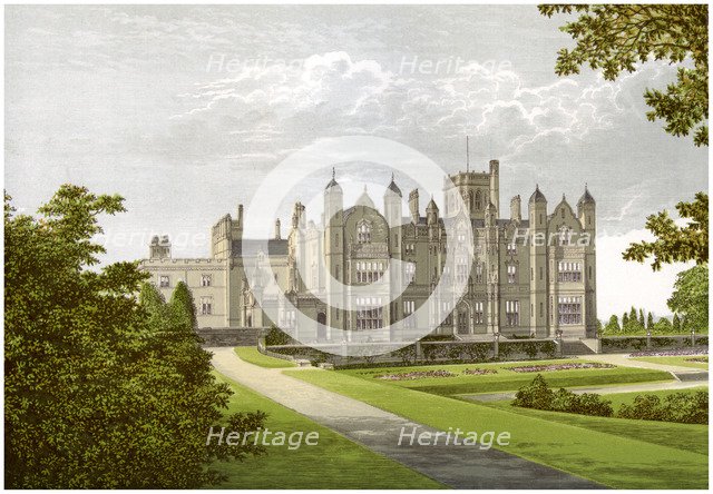 Merevale Hall, Warwickshire, home of the Dugdale family, c1880. Artist: Unknown