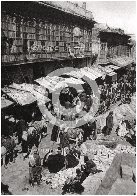 The Sheikh Gazal Market in Ashar, Basra, Iraq, 1925.Artist: A Kerim