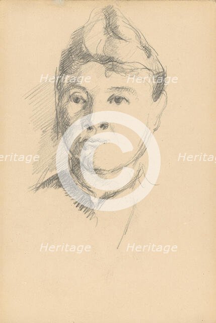 Madame Cézanne, 1886/1889. Creator: Paul Cezanne.