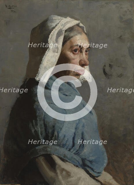 Portrait of a Woman; Portrait Study of an old Woman, 1883. Creator: Wilhelm Holter.