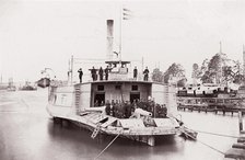 U.S. Gunboat "Commodore Perry" on Pamunkey River, 1861-65. Creator: Tim O'Sullivan.