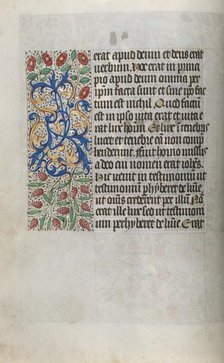 Book of Hours (Use of Rouen): fol. 13v, c. 1470. Creator: Master of the Geneva Latini (French, active Rouen, 1460-80).