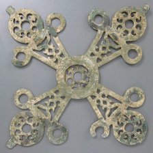 Cross-Shaped Hanging Lamp, Byzantine, 14th century. Creator: Unknown.