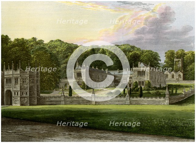 Lanhydrock, Cornwall, home of Lord Robartes, c1880. Artist: Unknown