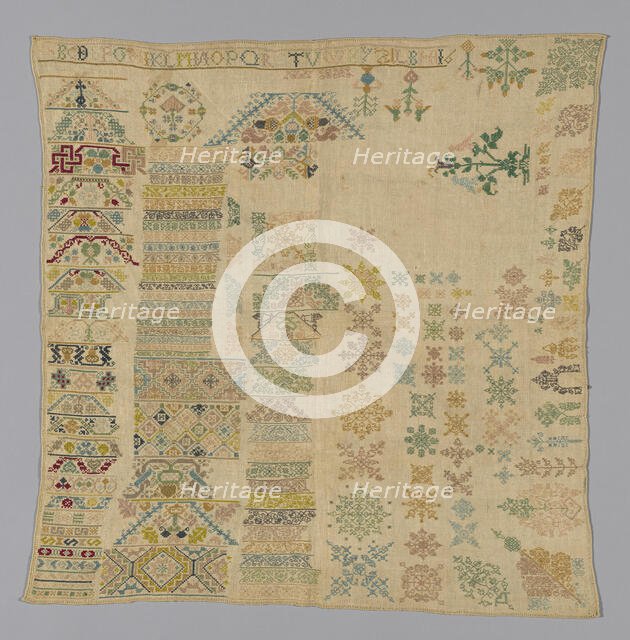 Sampler, Germany, 17th century. Creator: Unknown.