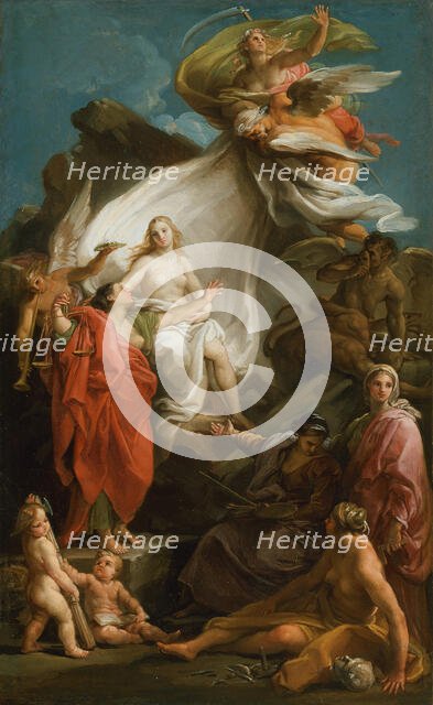 Time Unveiling Truth, 1740/45. Creator: Pompeo Batoni.