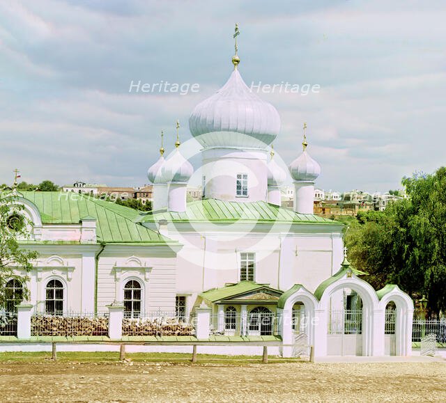 Rzhev: Church of the Transfiguration of the Savior, 1910. Creator: Sergey Mikhaylovich Prokudin-Gorsky.