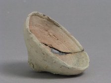 Footless Cup or Lid, Coptic, 4th-7th century. Creator: Unknown.