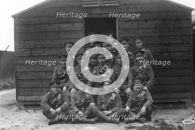 Main guard, Royal naval depot, Fleet House and Archcliffe Fort, Dover, c1916. Artist: Unknown