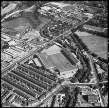 Hillsborough Stadium, home of Sheffield Wednesday Football Club, Sheffield, 1969. Creator: Aerofilms.