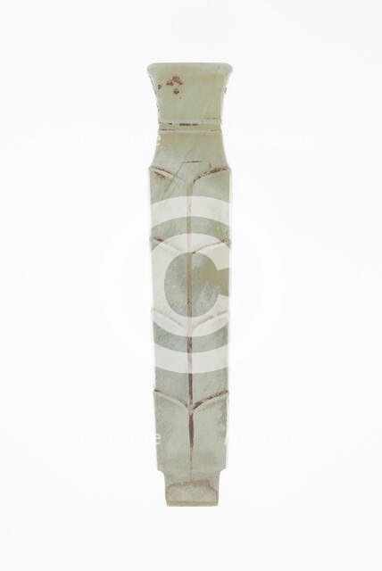 Handle-Shaped Jade, Shang dynasty (c. 1600-1046 BC), 13th-11th century B.C. Creator: Unknown.