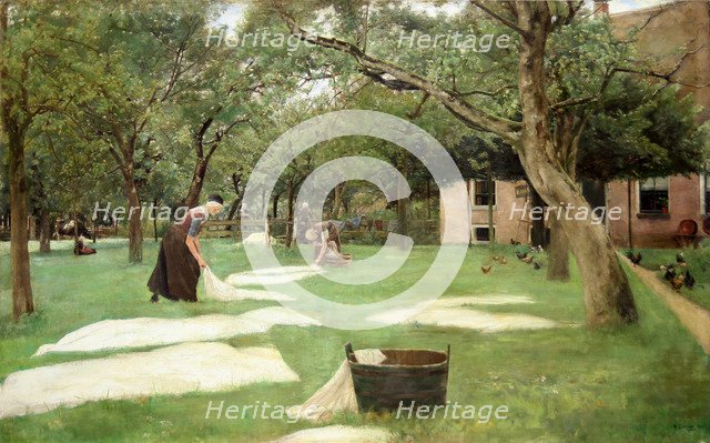 The Bleaching of Linen, 1882. Artist: Liebermann, Max (1847-1935)