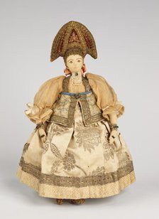 Doll, Russian, late 18th century. Creator: Unknown.