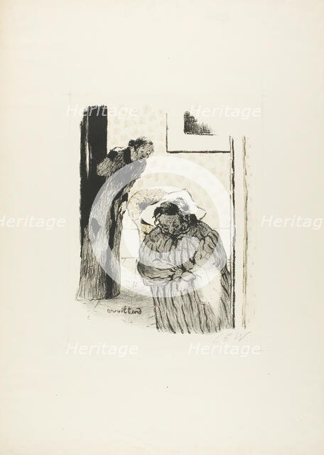 Siesta, from the first album of L'Estampe originale, 1893. Creator: Edouard Vuillard.