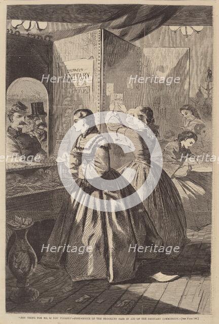 Any Thing for Me, If You Please? - Post Office of the Brooklyn Fair in Aid of the..., published 1864 Creator: Winslow Homer.