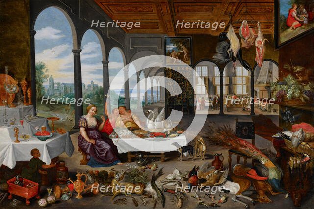 The Sense of Taste, 1618. Creator: Jan Brueghel the Younger.