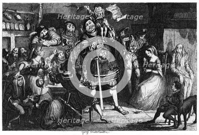 The Stone Kitchen, 1840. Artist: George Cruikshank