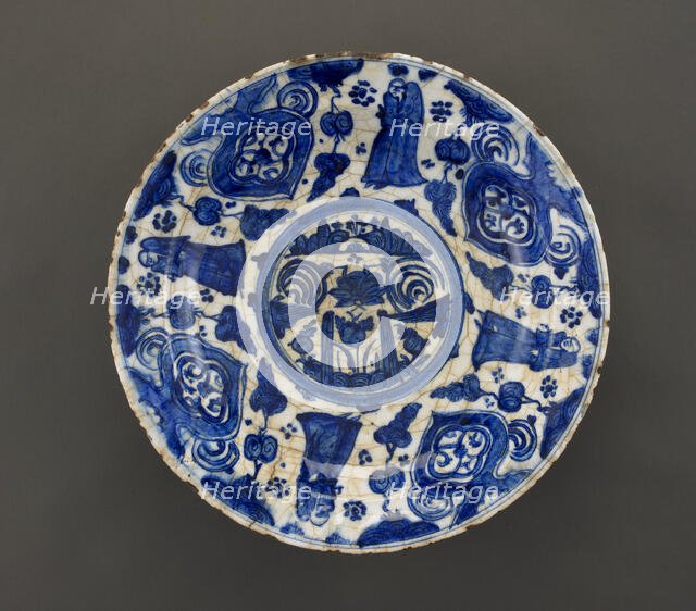 Dish, Safavid period, late 17th-early 18th century. Creator: Unknown.
